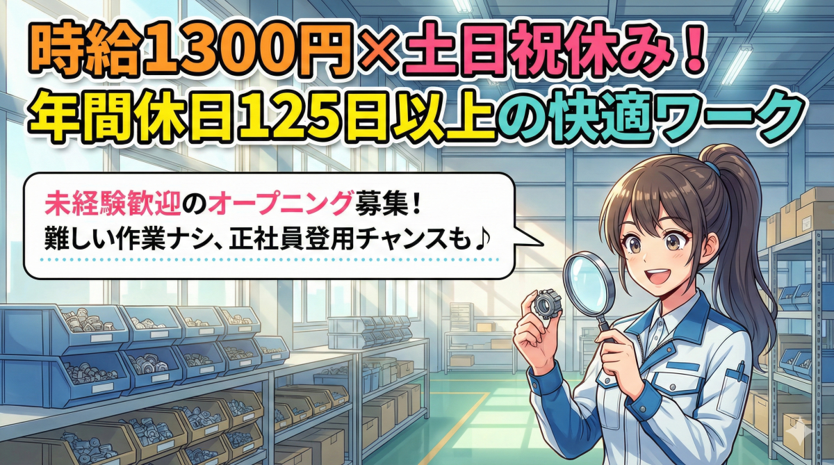 製品運搬装置の検品作業