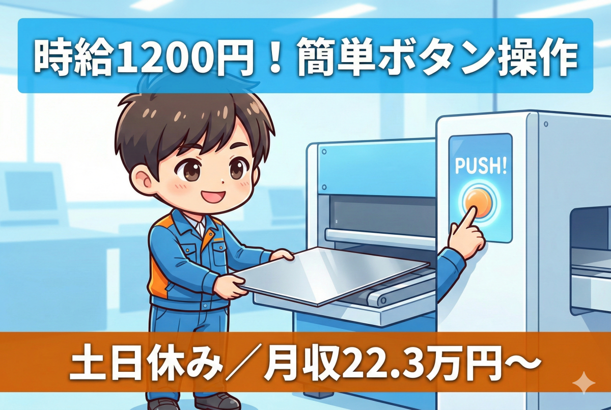 加工前の鉄板を準備するお仕事