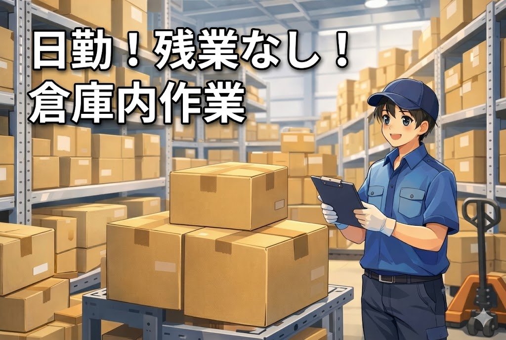 倉庫内ピッキング作業//日勤で自分時間充実！/年間休日125日/残業はありません！