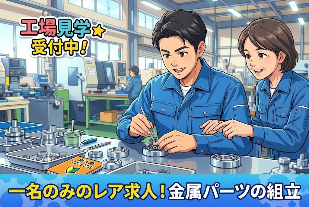 多用途パーツの組立スタッフ/日勤のみ・工場見学OK・研修あり/東白川郡 棚倉町